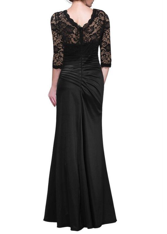 SZ60022-4 Womens Lace Pleated Wedding Gown Dress